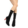Half Calf Black Sock Boots