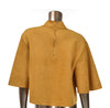 Spicy Mustard Suede Crop Top