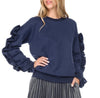 Ruffle Slouch Sweatshirt