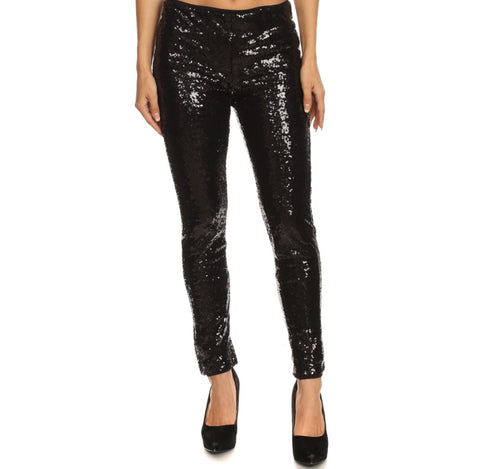 Curvy Midnight Glitter Pants