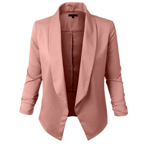 Plus Size Rosy Luxe Tuxedo Blazer