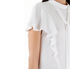 Frill Detail with Neck Tie Blouse